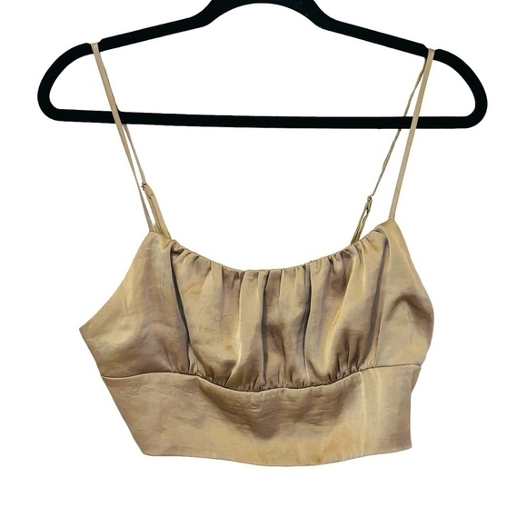 Aritzia Wilfred Sonnet Camisole Neutral Taupe Tan in Marmont Size Large - Picture 4 of 10